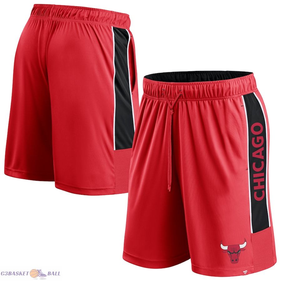 Men's Chicago Bulls Fanatics Red Game Winner Defender Shorts