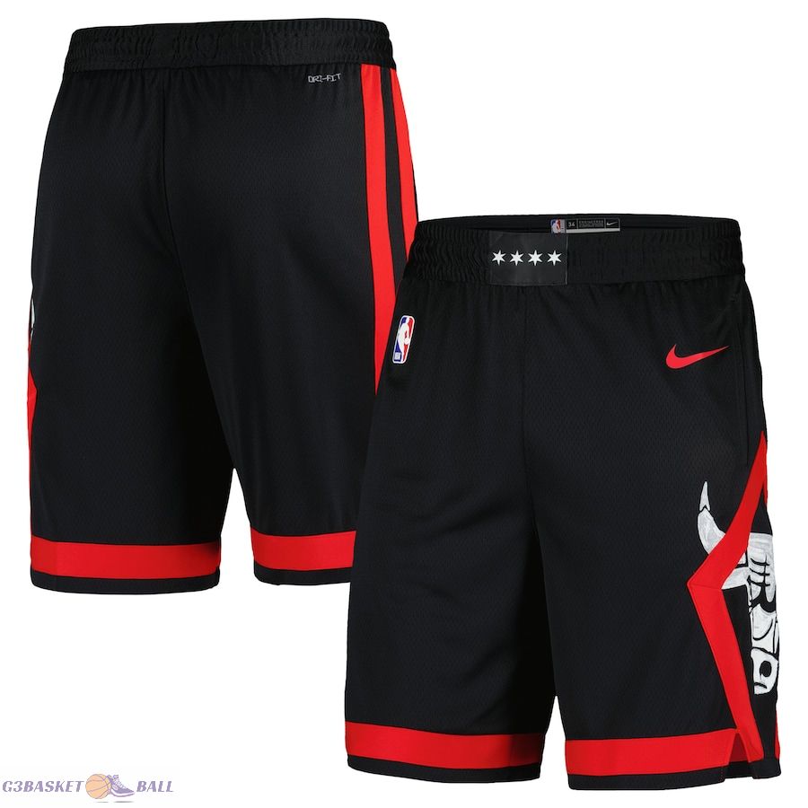 Men's Chicago Bulls Black 2023/24 City Edition Swingman Shorts