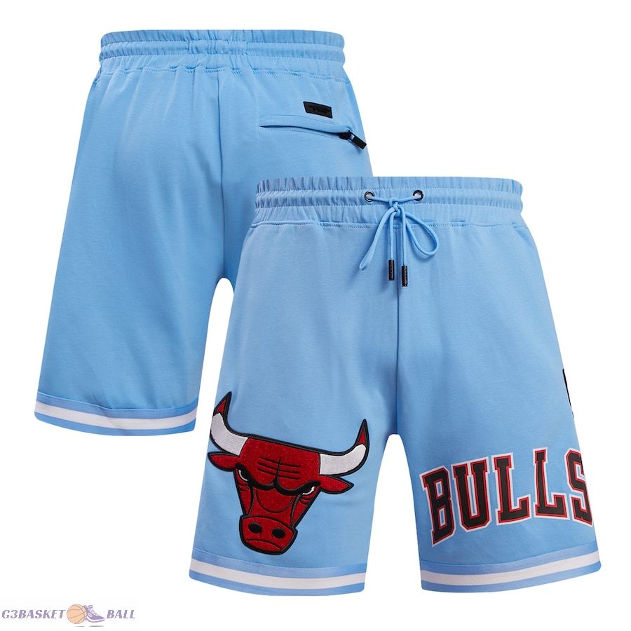 Men's Chicago Bulls Pro Standard Blue Classic Chenille DK Shorts