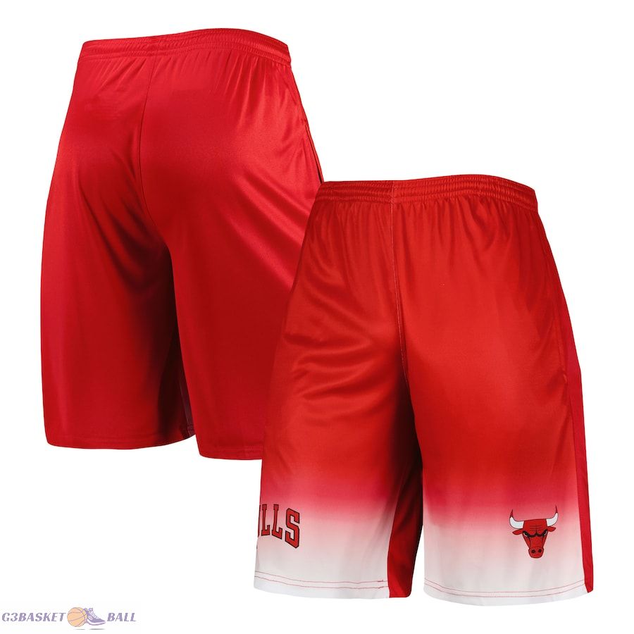 Men's Chicago Bulls Fanatics Red Fadeaway Shorts