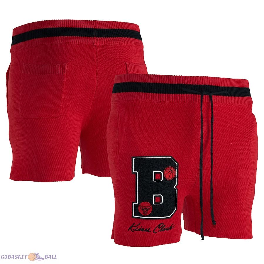 Men's Chicago Bulls NBA x Keiser Clark Red/Black No Caller ID Knit Shorts