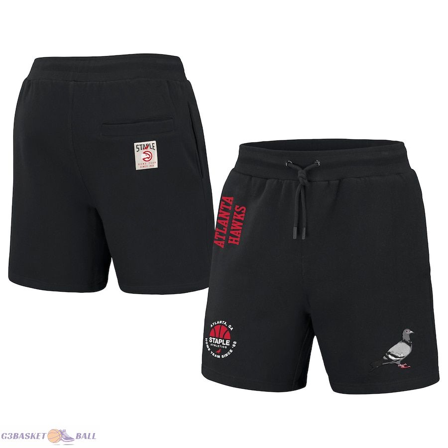 Men's Atlanta Hawks NBA x Staple Black Home Team Shorts