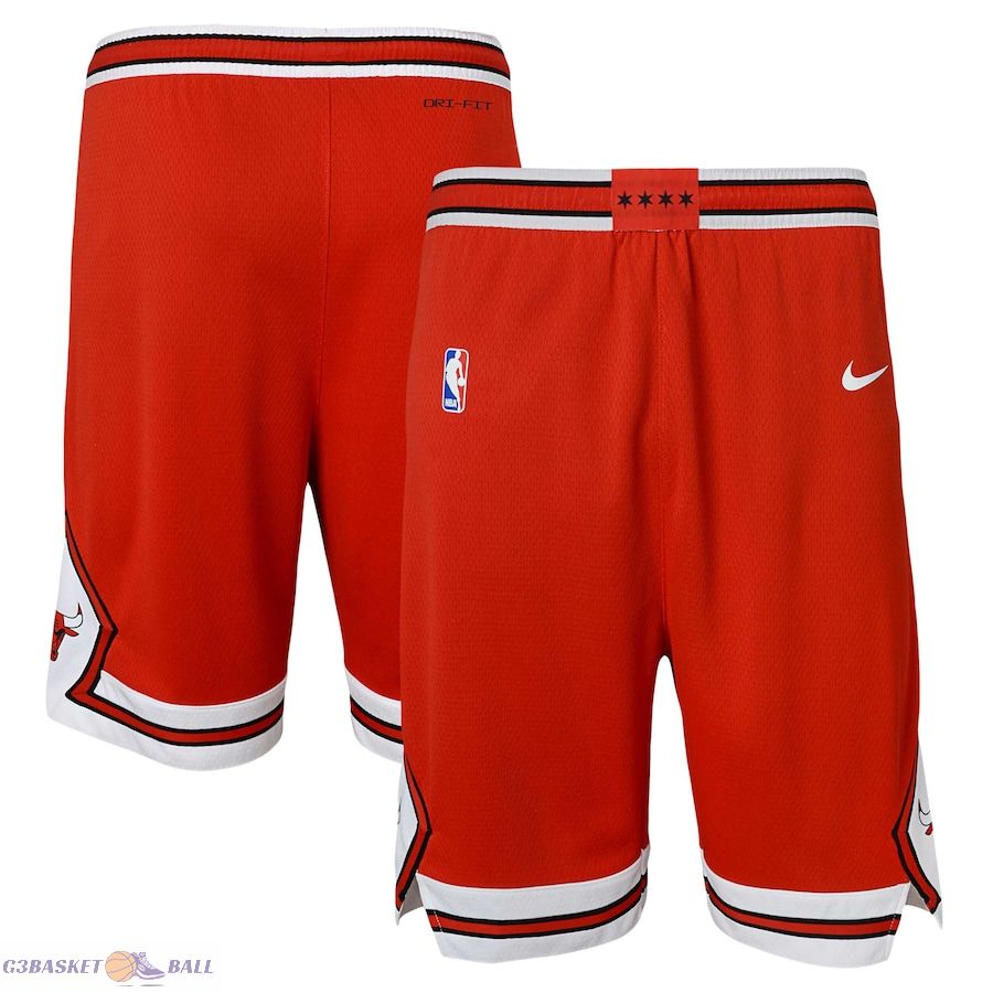 Youth Chicago Bulls Red Swingman Performance Shorts – Icon Edition