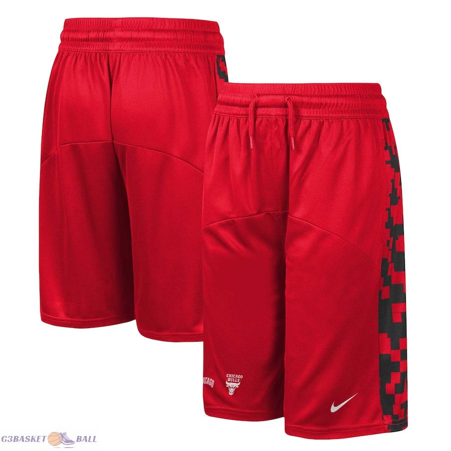 Youth Chicago Bulls Red Courtside Starting Five Team Shorts