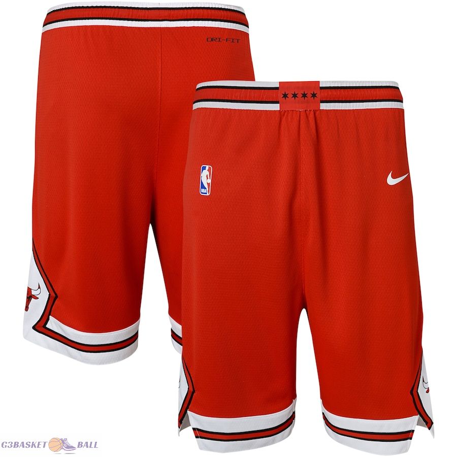 Youth Chicago Bulls Red Icon Edition Mesh Performance Swingman Shorts