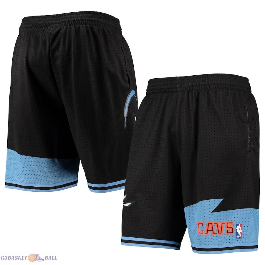 Men's Cleveland Cavaliers Mitchell & Ness Black 1997-98 Hardwood Classics Swingman Shorts