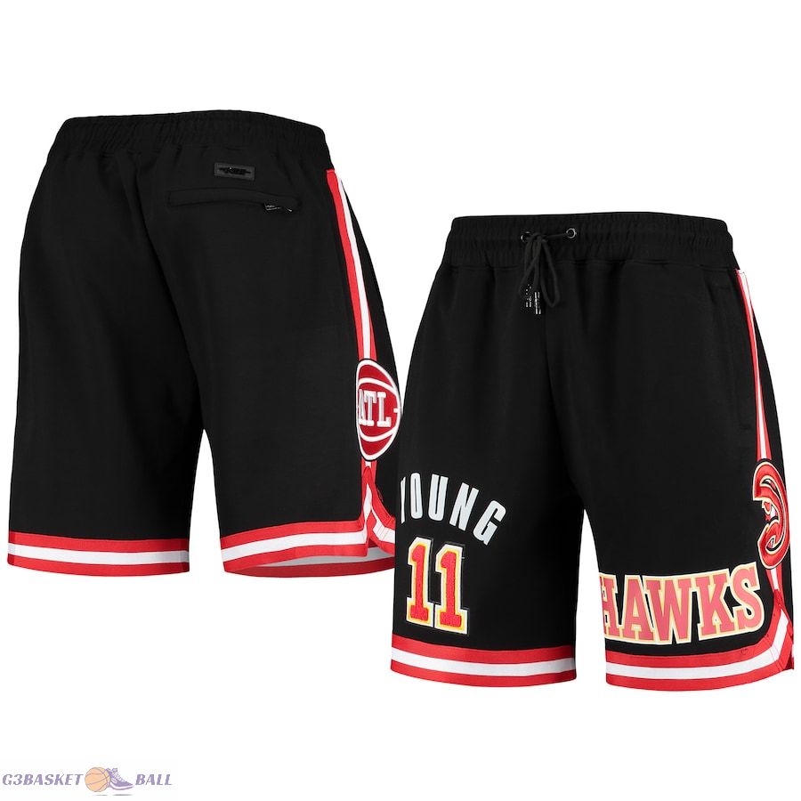 Men's Atlanta Hawks Trae Young Pro Standard Black Team Player Shorts