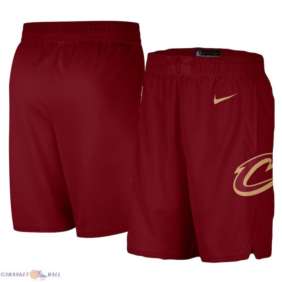 Men's Cleveland Cavaliers Red 2019/20 Icon Edition Swingman Shorts