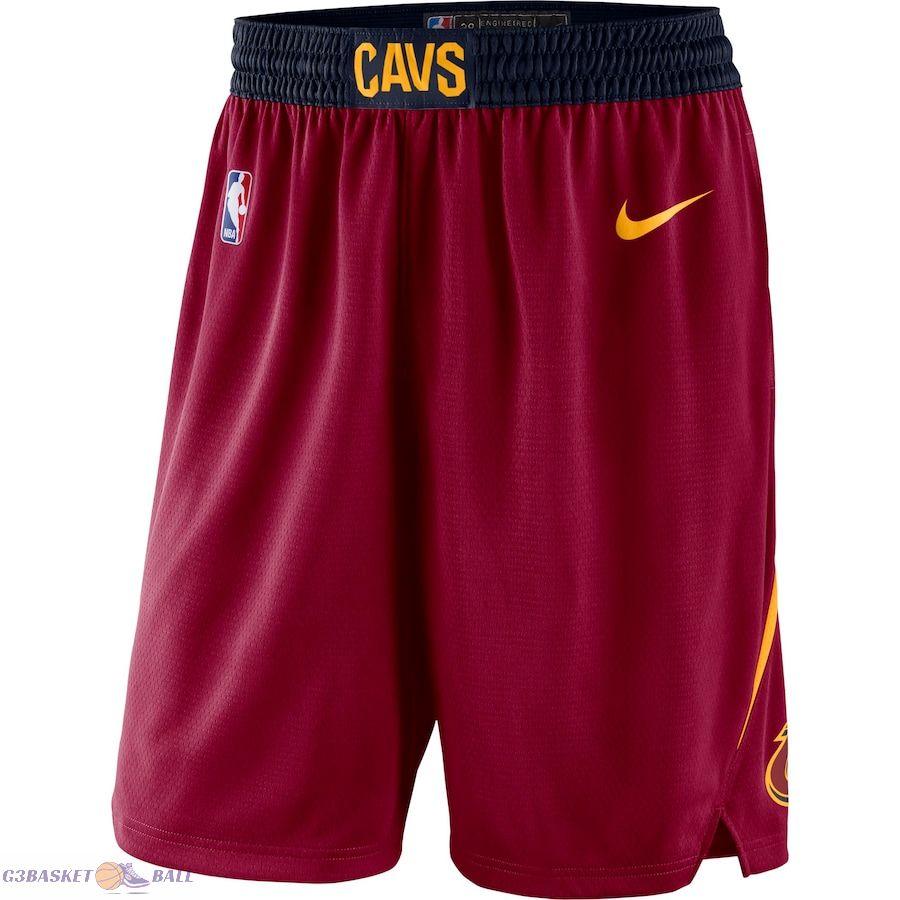 Men's Cleveland Cavaliers Red 2019/20 Icon Edition Swingman Shorts