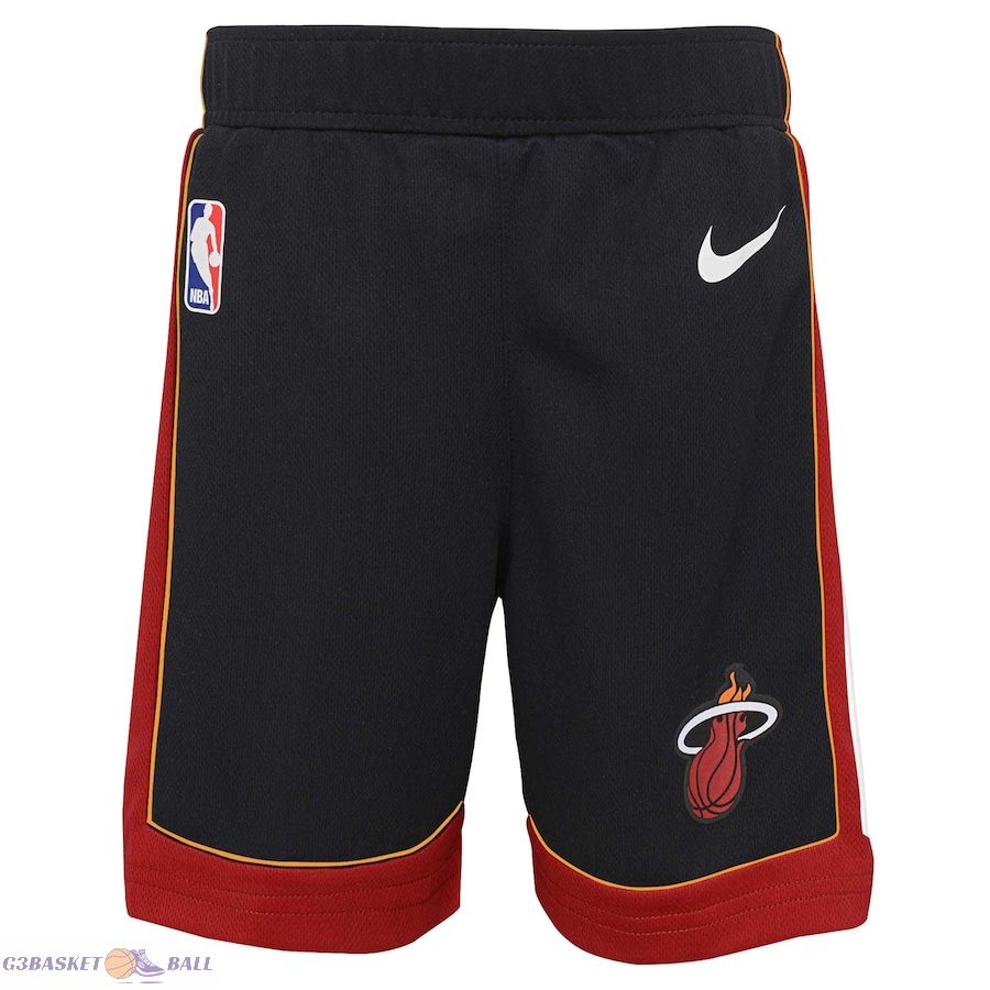 Toddler Miami Heat Black Icon Replica Shorts