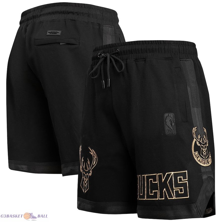 Men's Milwaukee Bucks Pro Standard Black Shorts