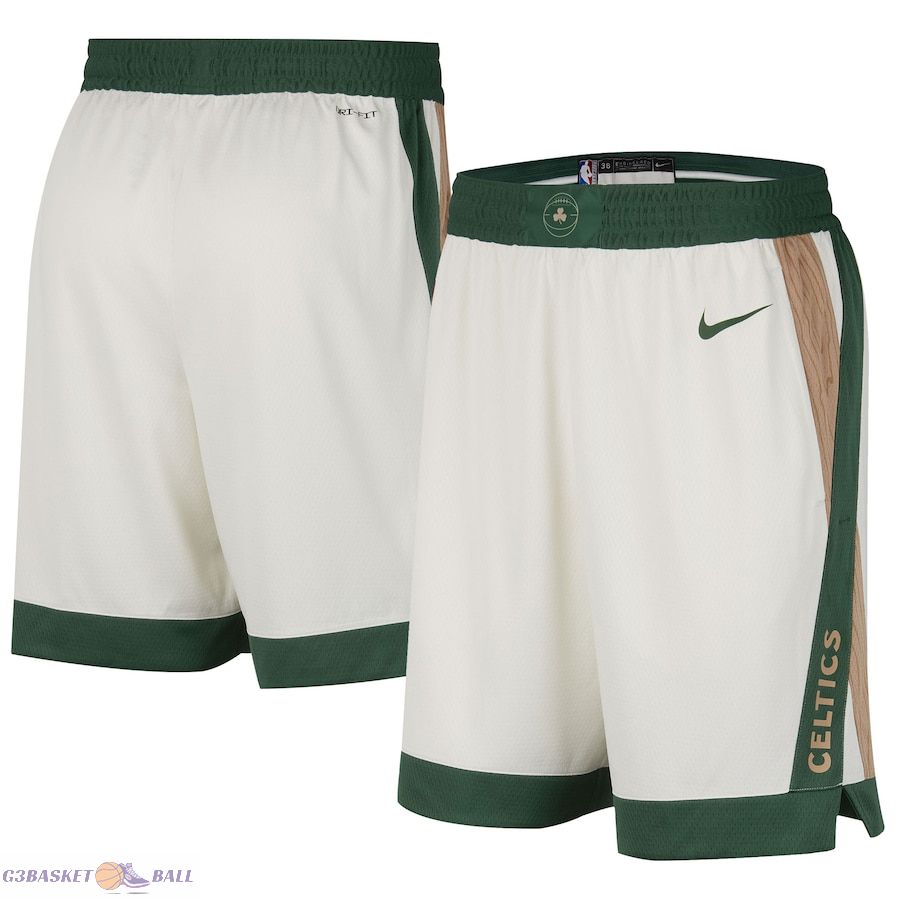 Men's Boston Celtics Cream 2023/24 City Edition Swingman Shorts