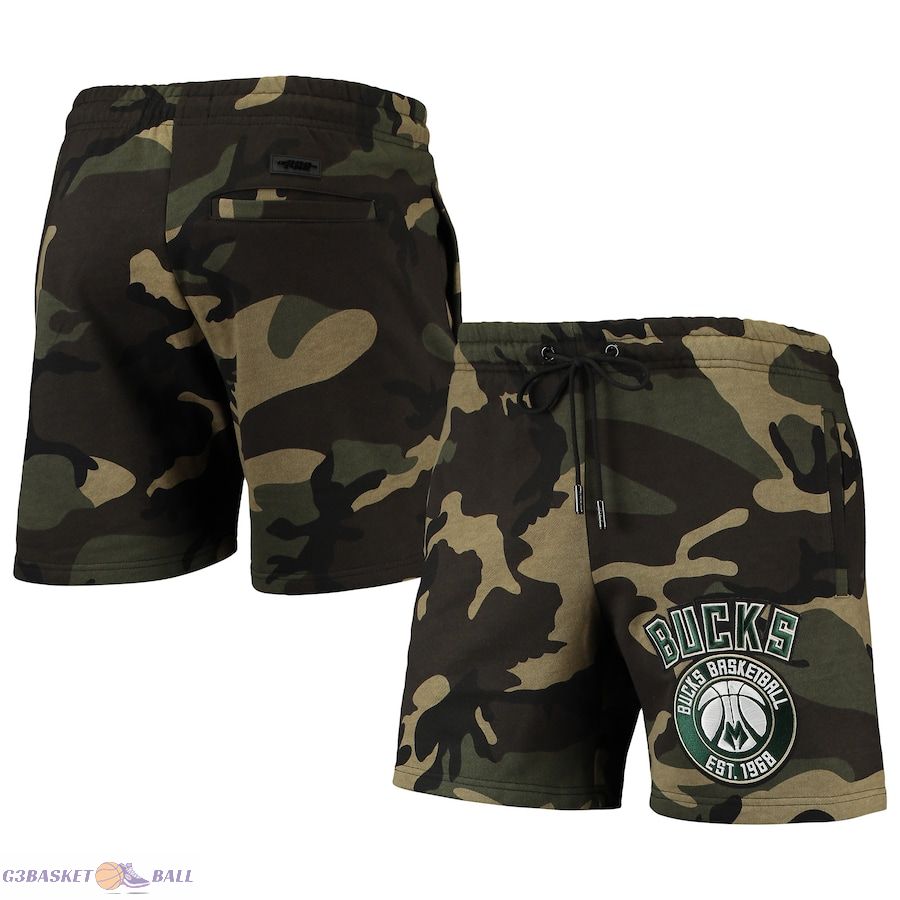 Men's Milwaukee Bucks Pro Standard Camo Team Shorts