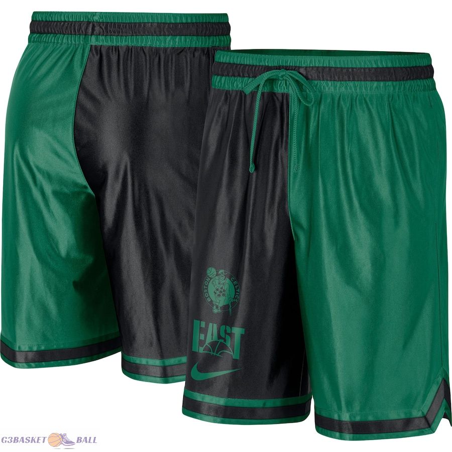 Men's Boston Celtics Kelly Green/Black Courtside Versus Force Split DNA Performance Shorts