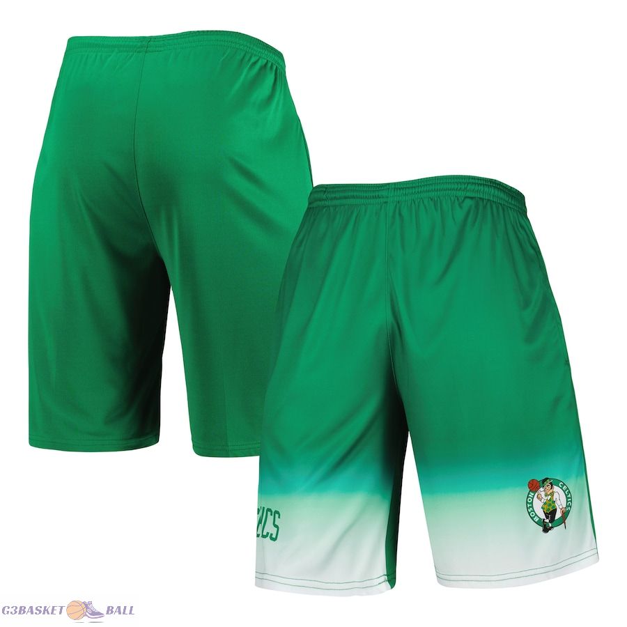 Men's Boston Celtics Fanatics Kelly Green Fadeaway Shorts