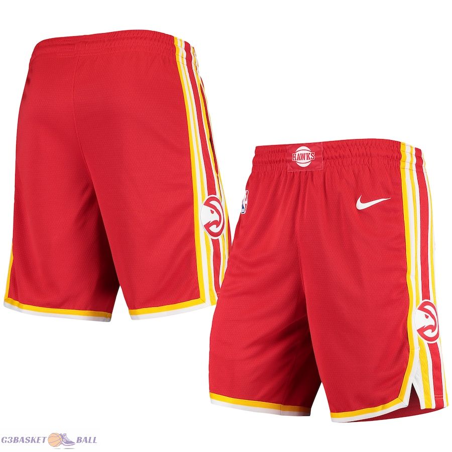 Men's Atlanta Hawks Red Statement Edition Swingman Shorts