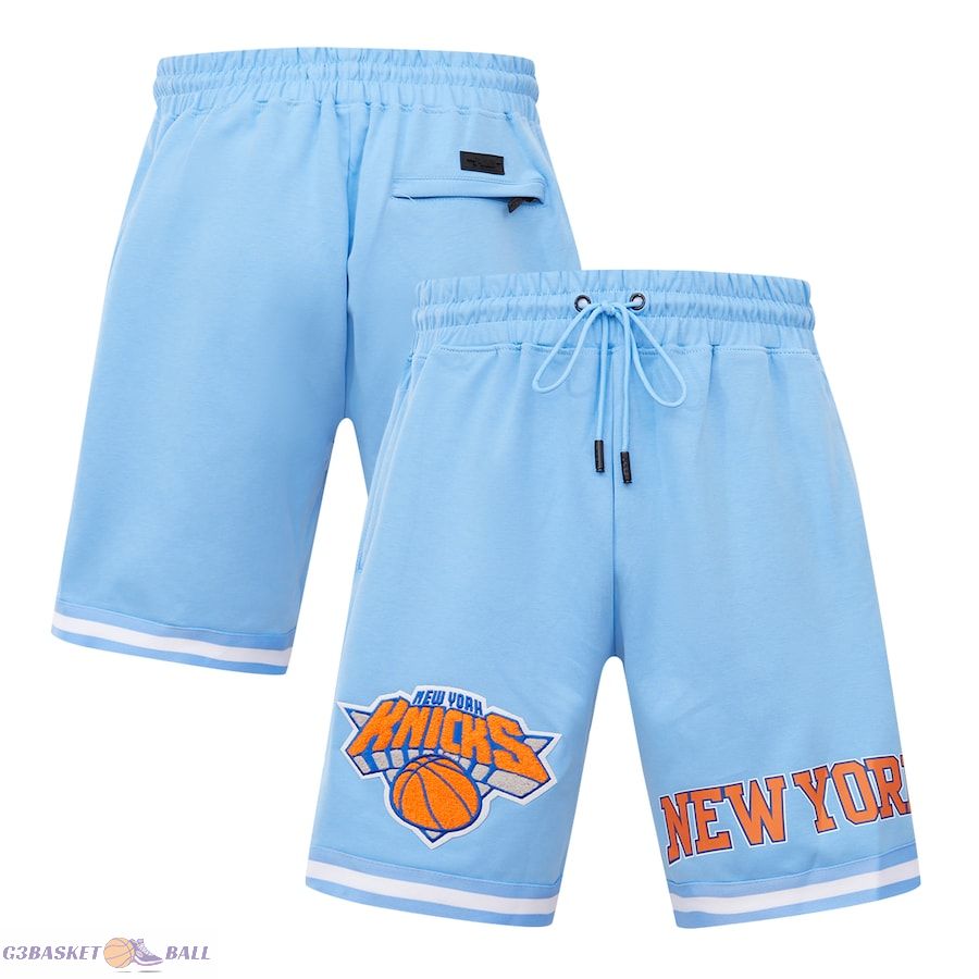 Men's New York Knicks Pro Standard Blue Classic Chenille DK Shorts