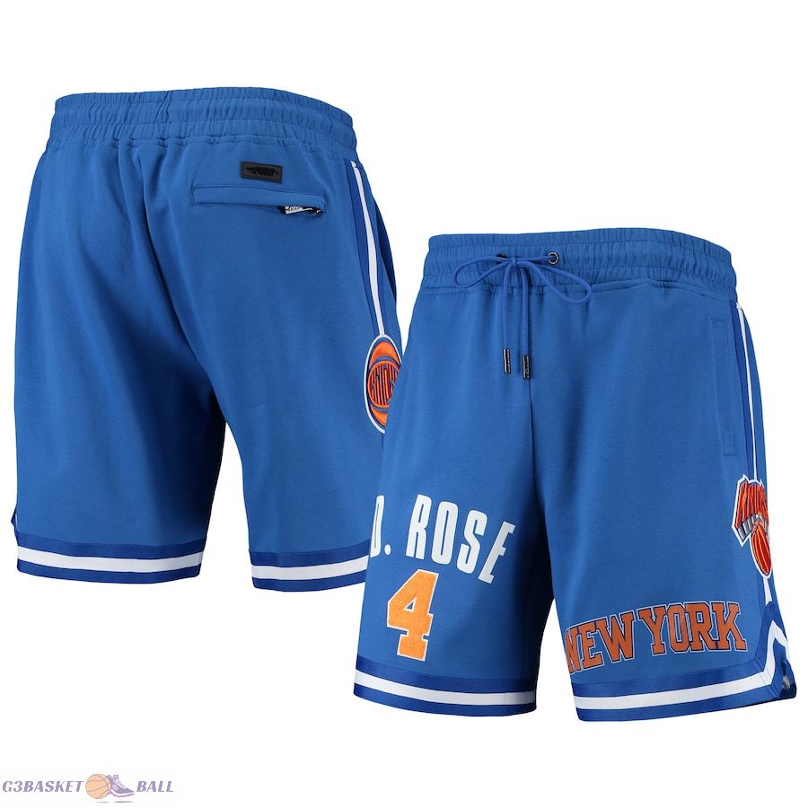 Men's New York Knicks Derrick Rose Pro Standard Blue Player Replica Shorts