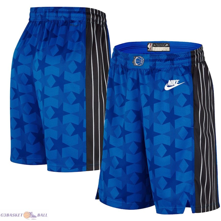 Men's Orlando Magic Royal 2023/24 Classic Edition Hardwood Classics Performance Swingman Shorts