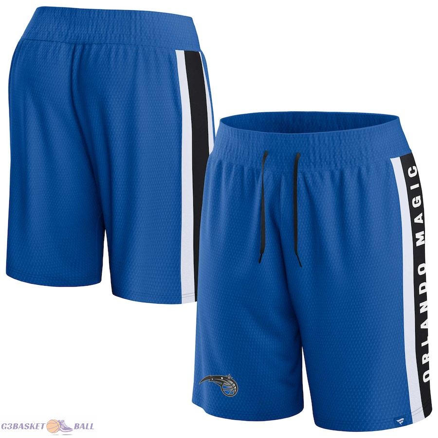 Men's Orlando Magic Fanatics Blue Referee Iconic Mesh Shorts