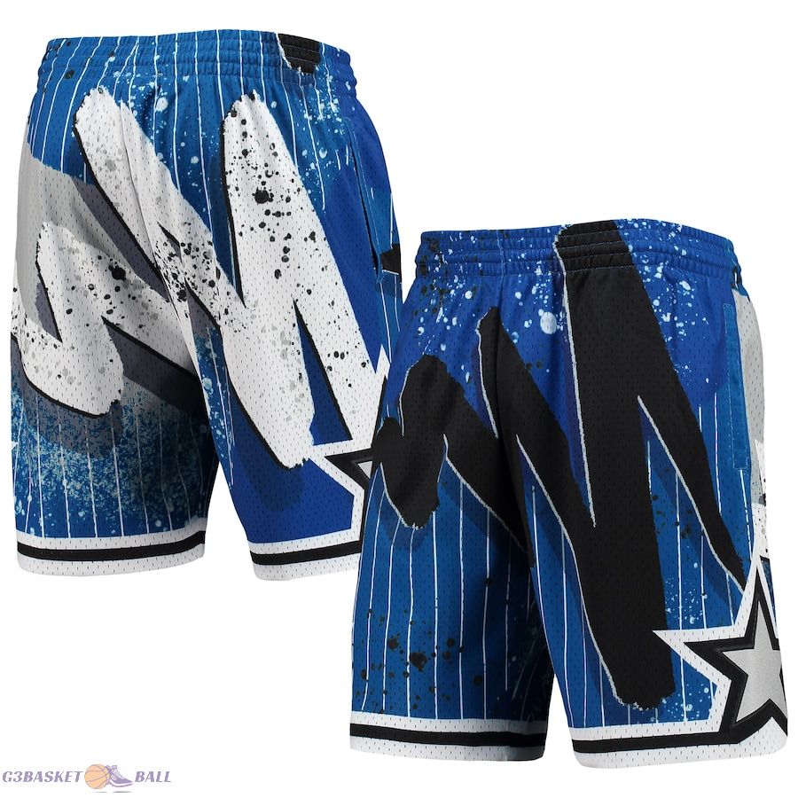 Men's Orlando Magic Mitchell & Ness Blue Hardwood Classics 1994 Hyper Hoops Swingman Shorts