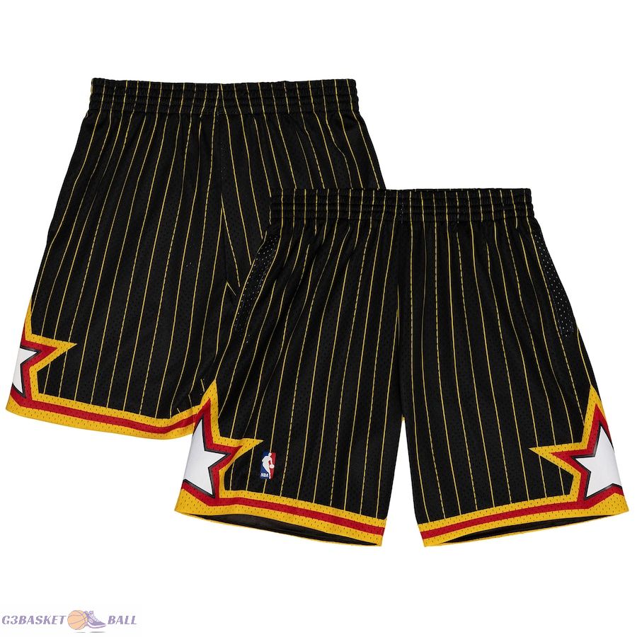 Men's Orlando Magic Mitchell & Ness Black 1994-95 Hardwood Classics Reload 3.0 Swingman Shorts