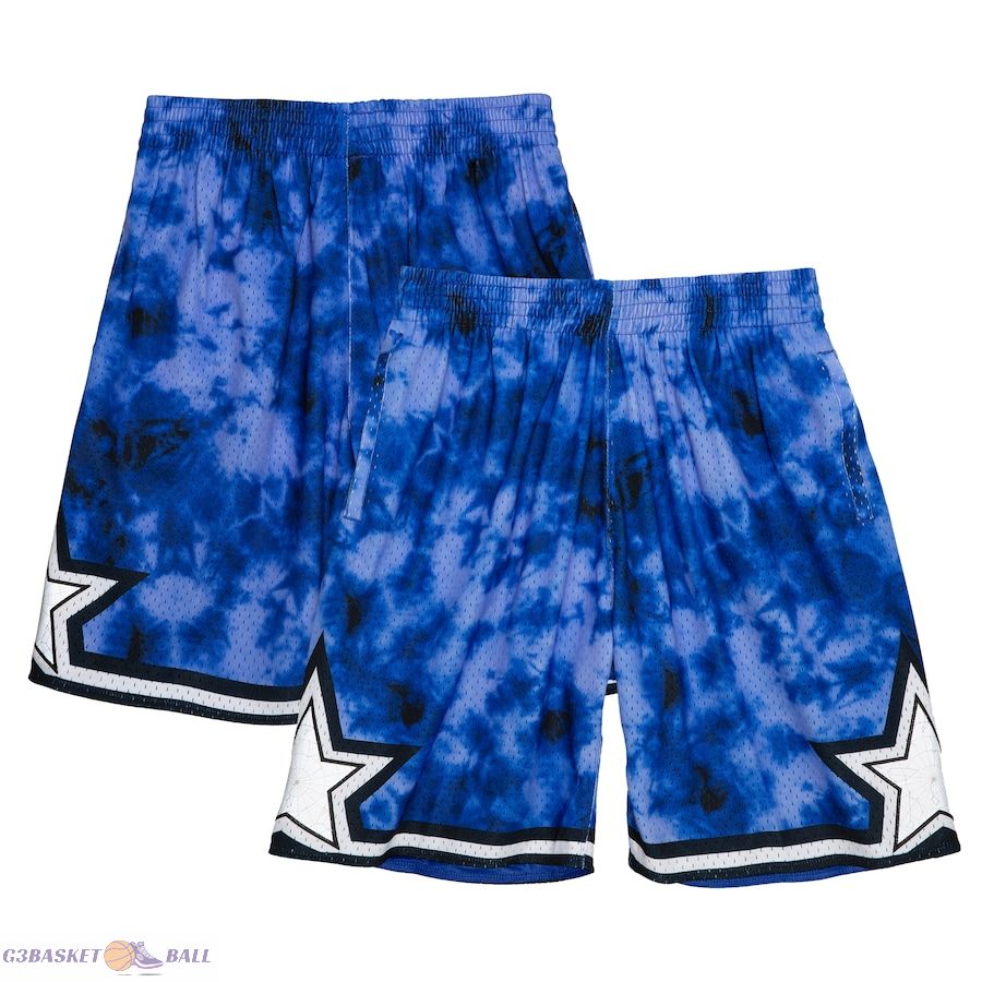 Men's Orlando Magic Mitchell & Ness Blue 1993 Hardwood Classics Galaxy Swingman Shorts