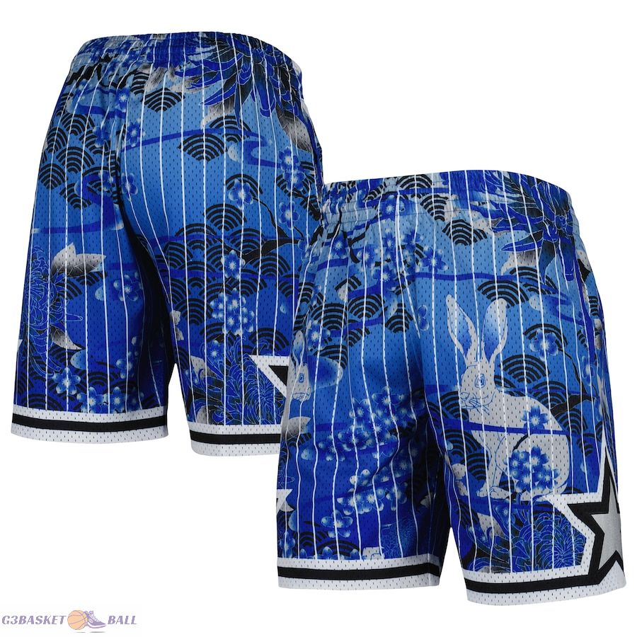 Men's Orlando Magic Mitchell & Ness Blue Lunar New Year Swingman Shorts