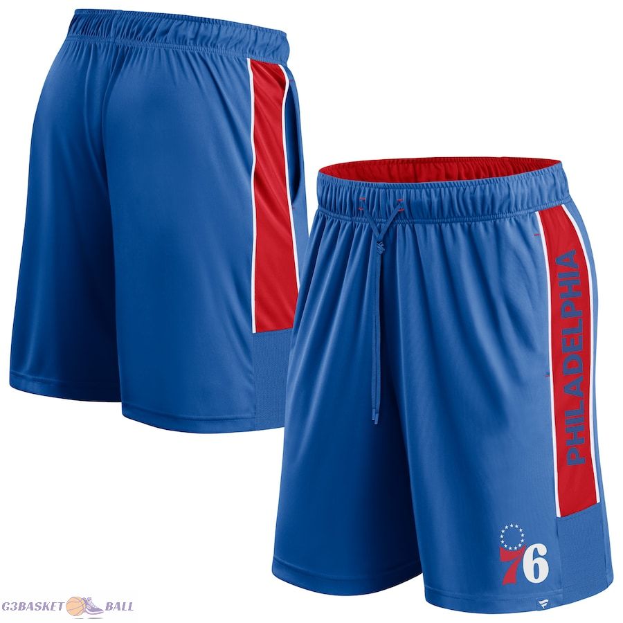 Men's Philadelphia 76ers Fanatics Royal Game Winner Defender Shorts