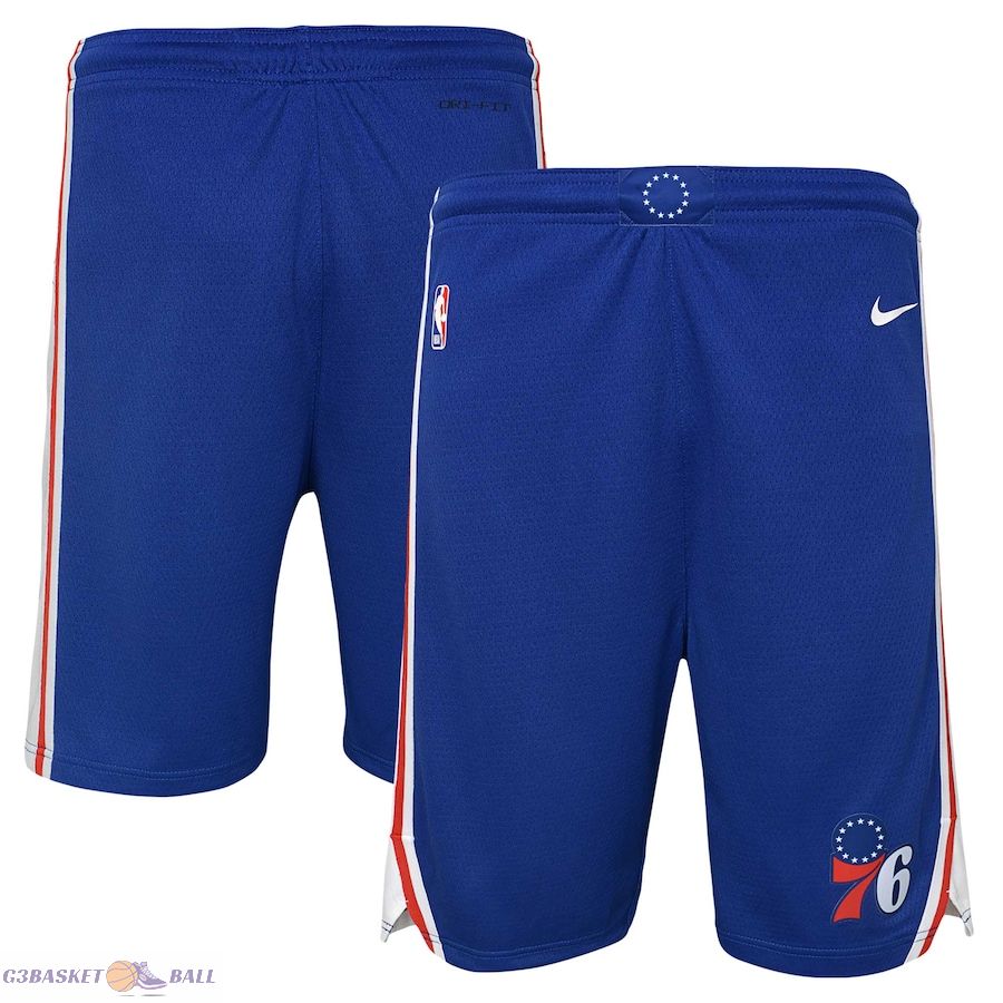 Youth Philadelphia 76ers Royal Swingman Performance Shorts – Icon Edition