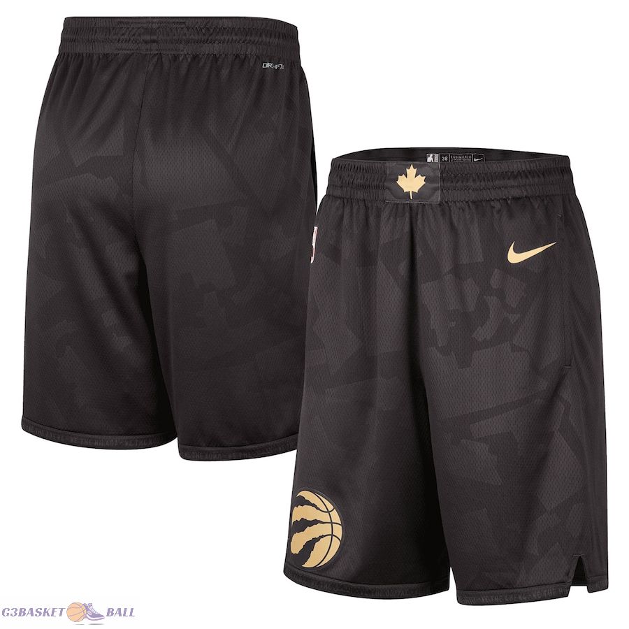 Men's Toronto Raptors Black 2022/23 City Edition Swingman Shorts