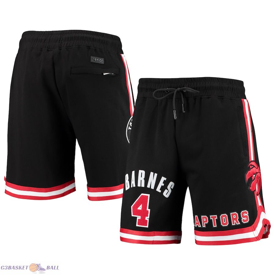 Men's Toronto Raptors Scottie Barnes Pro Standard Black Player Replica Shorts