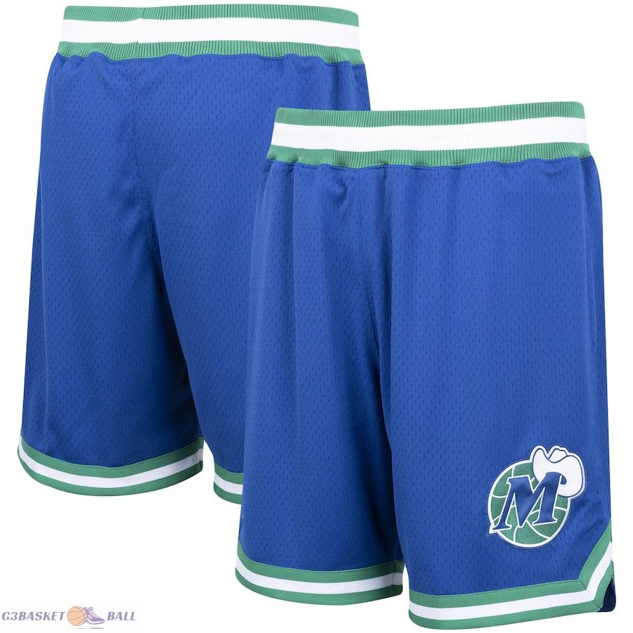 Men's Dallas Mavericks Mitchell & Ness Blue 1998/99 Hardwood Classics Authentic Shorts