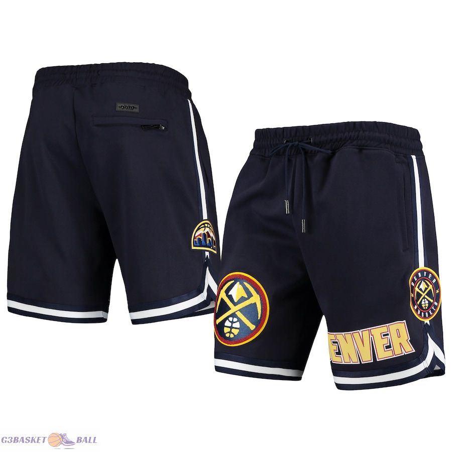 Men's Denver Nuggets Pro Standard Navy Chenille Shorts