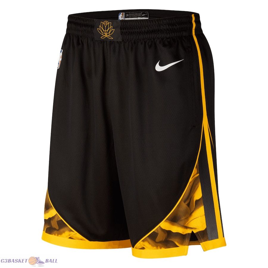 Men's Golden State Warriors Black 2022/23 City Edition Swingman Shorts