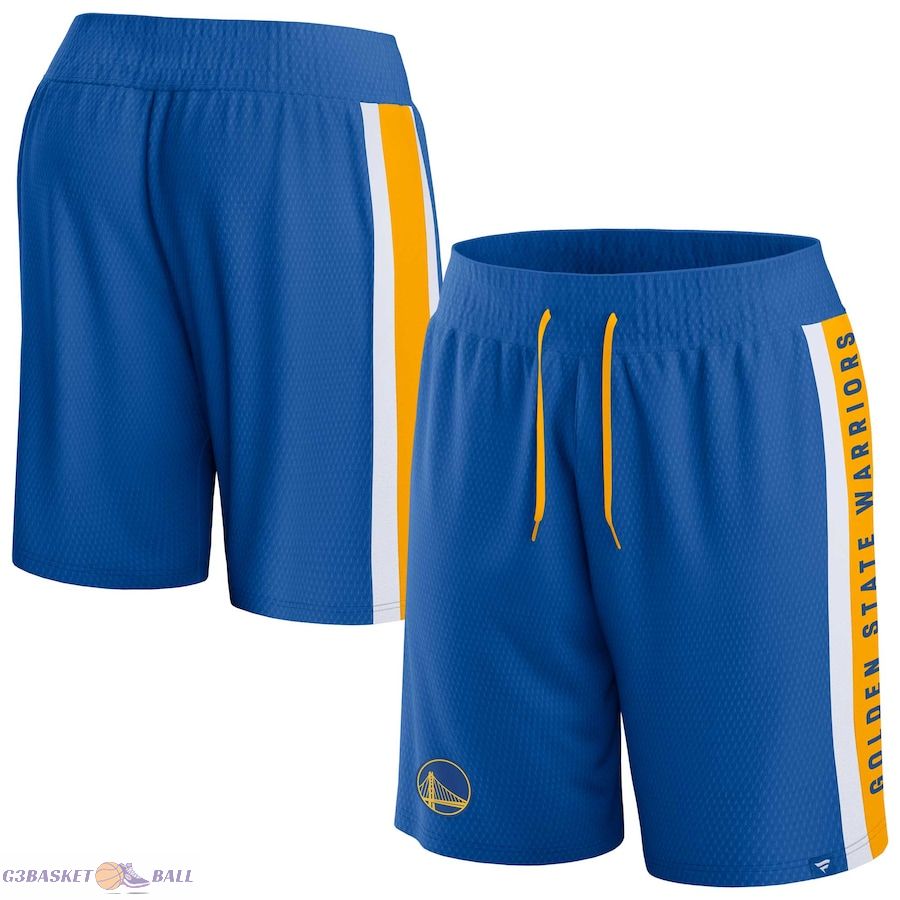 Men's Golden State Warriors Fanatics Royal Referee Iconic Mesh Shorts