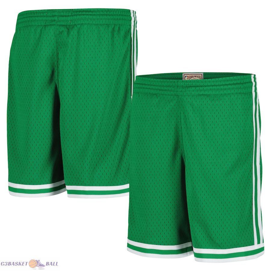 Youth Boston Celtics Mitchell & Ness Green Hardwood Classics Swingman Shorts