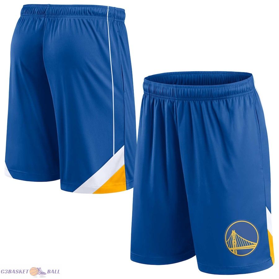 Men's Golden State Warriors Fanatics Royal Slice Shorts