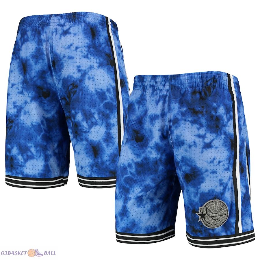 Men's Golden State Warriors Mitchell & Ness Royal Hardwood Classics 1995 Galaxy Swingman Shorts