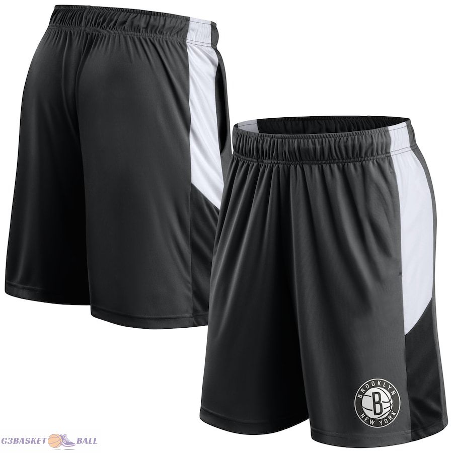 Men's Brooklyn Nets Fanatics Black Practice Performance Shorts