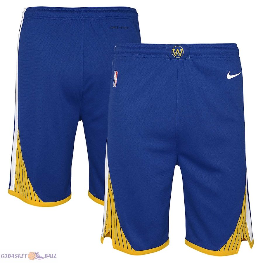 Youth Golden State Warriors Royal Swingman Performance Shorts – Icon Edition