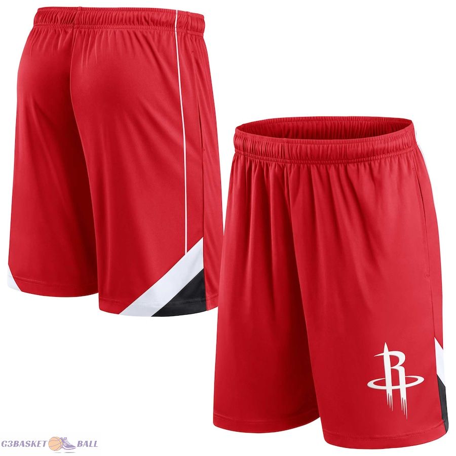 Men's Houston Rockets Fanatics Red Slice Shorts