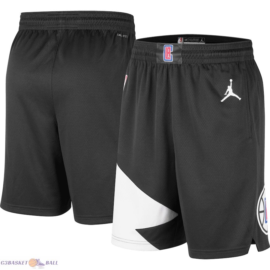 Men's LA Clippers Jordan Brand Black 2022/2023 Statement Edition Swingman Performance Shorts