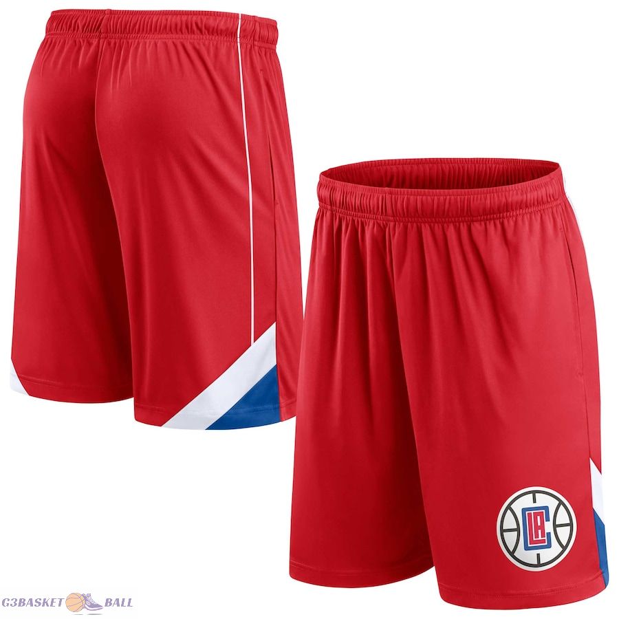 Men's LA Clippers Fanatics Red Slice Shorts