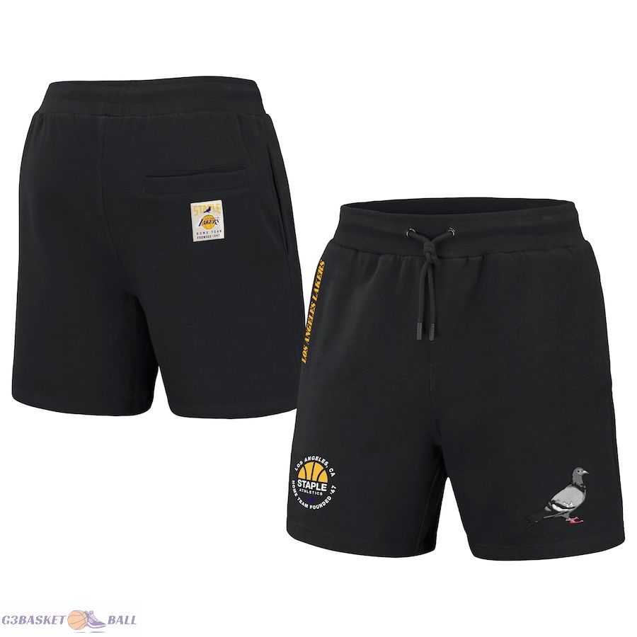 Men's Los Angeles Lakers NBA x Staple Black Home Team Shorts