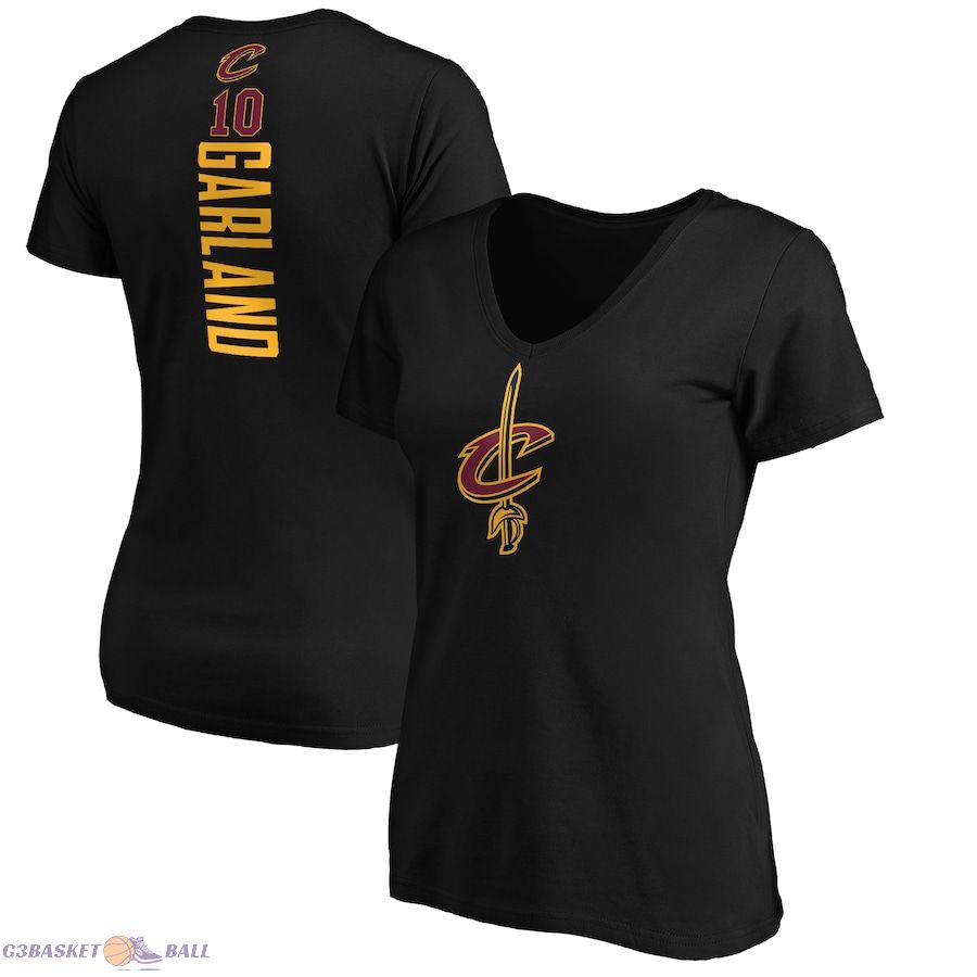 Women's Cleveland Cavaliers Darius Garland Black Playmaker Name & Number T-Shirt