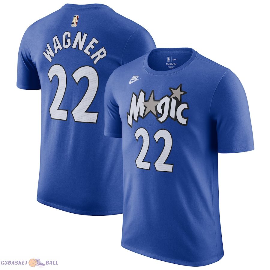 Men's Orlando Magic Franz Wagner Blue 2023/24 Classic Edition Name & Number T-Shirt