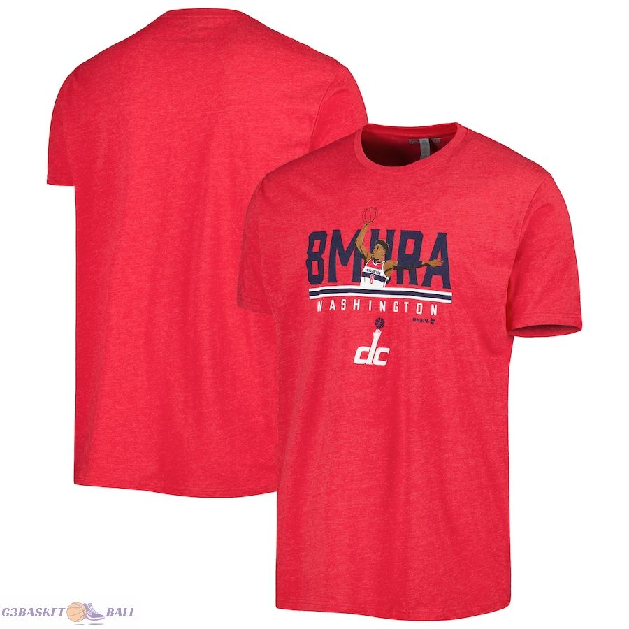 Men's Washington Wizards Rui Hachimura Heather Red Built For The Bay T-Shirt