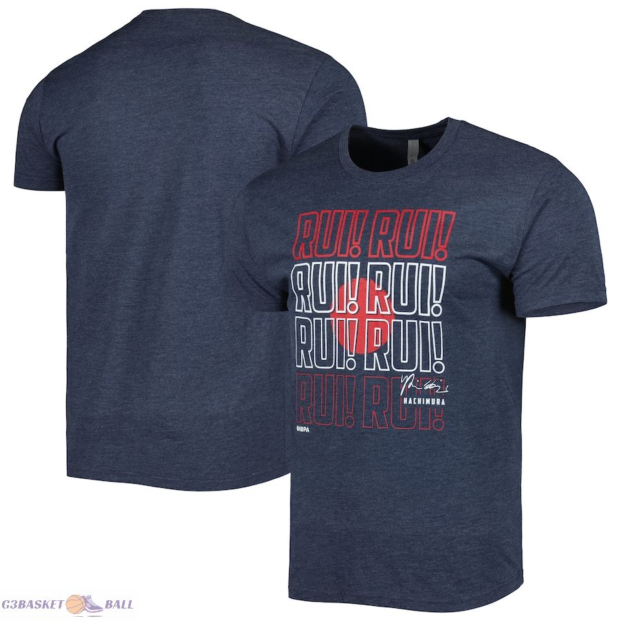 Men's Rui Hachimura Navy 3-Point Champ Tri-Blend T-Shirt