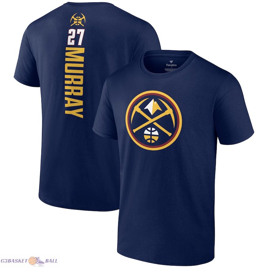 Men's Denver Nuggets Jamal Murray Navy Playmaker Name & Number T-Shirt